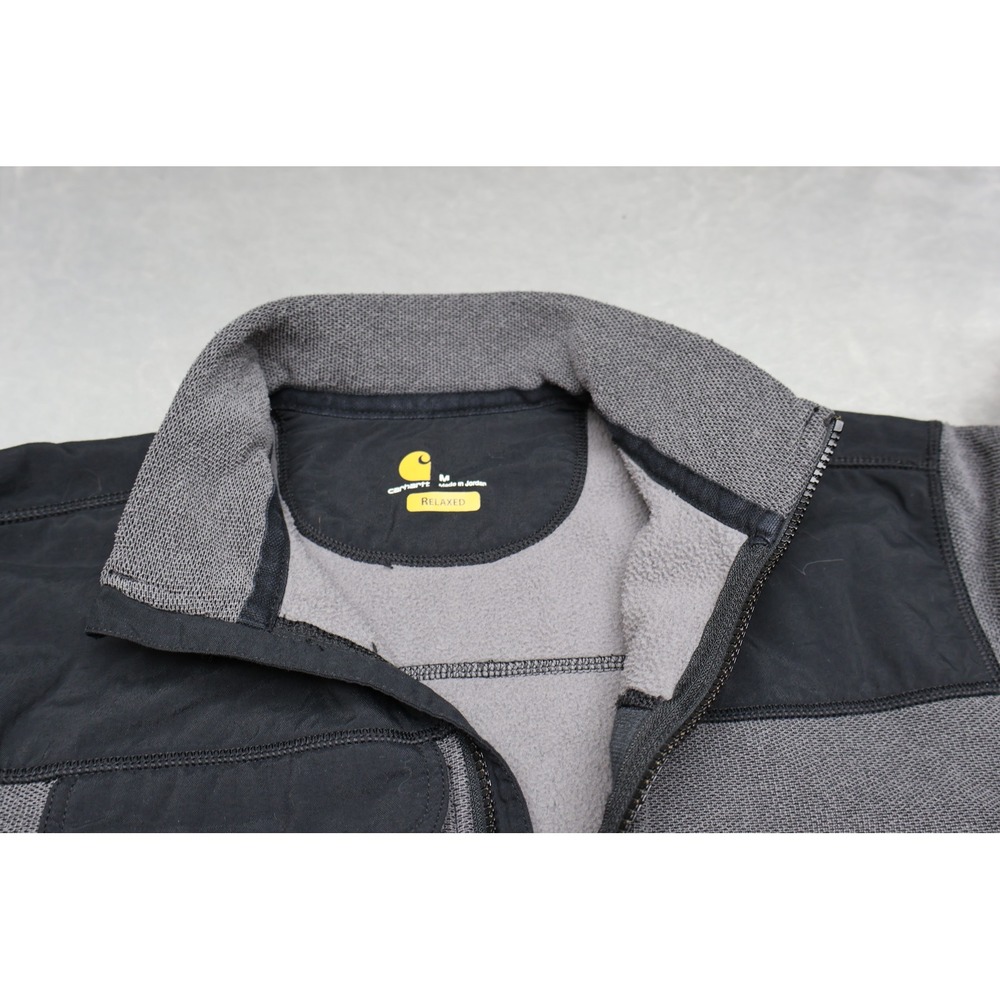 Carhartt Sweater Mens Medium Black Fallon 1/2 Zip Relaxed Fit Pullover Warm Soft - Picture 4 of 11